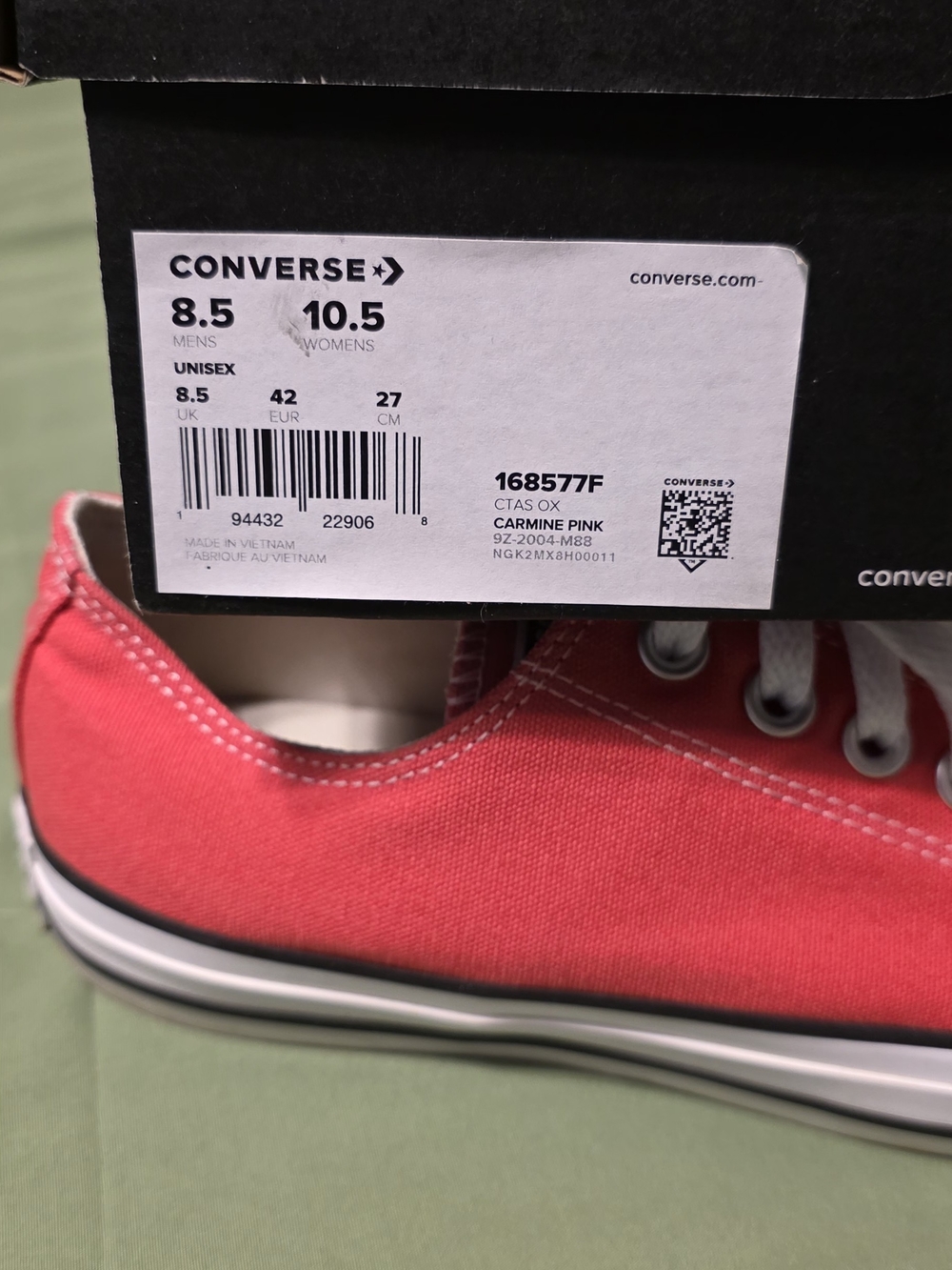 Converse All Star Low Top Sneakers Carmine Pink - Picture 5 of 5